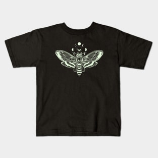 MOON AND MOTH Kids T-Shirt